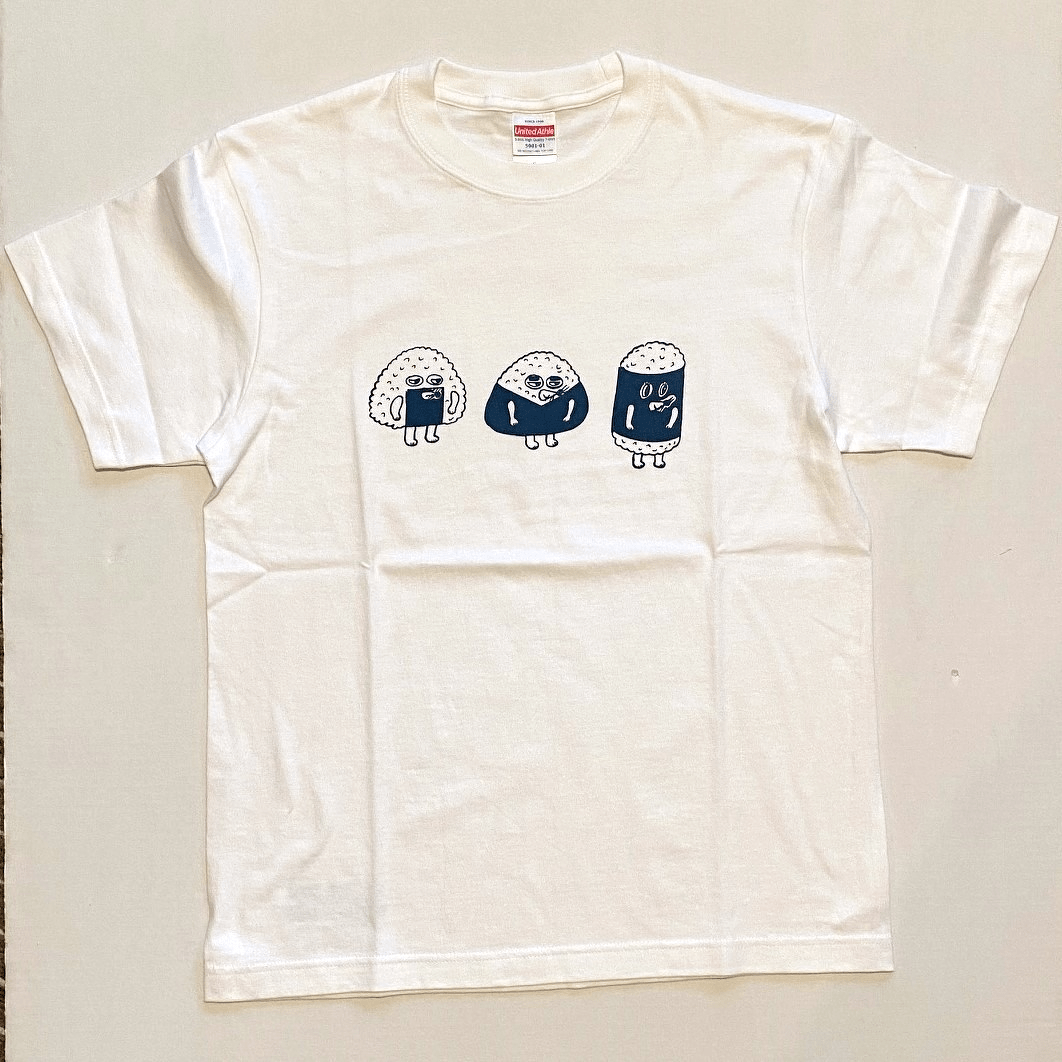 Ｔシャツ「おにぎりぼうやのたびだち」ホワイト