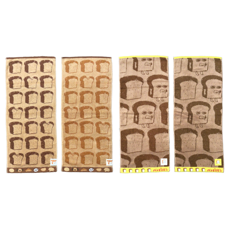 「パンどろぼう」「サササッ」フェイスタオル２P