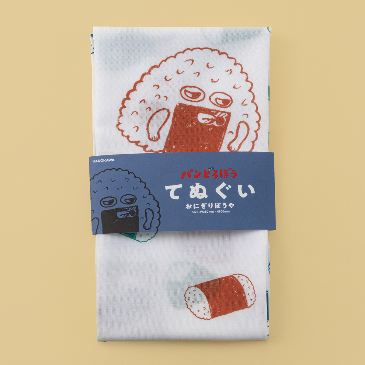 パンどろぼう てぬぐい「おにぎりぼうや」