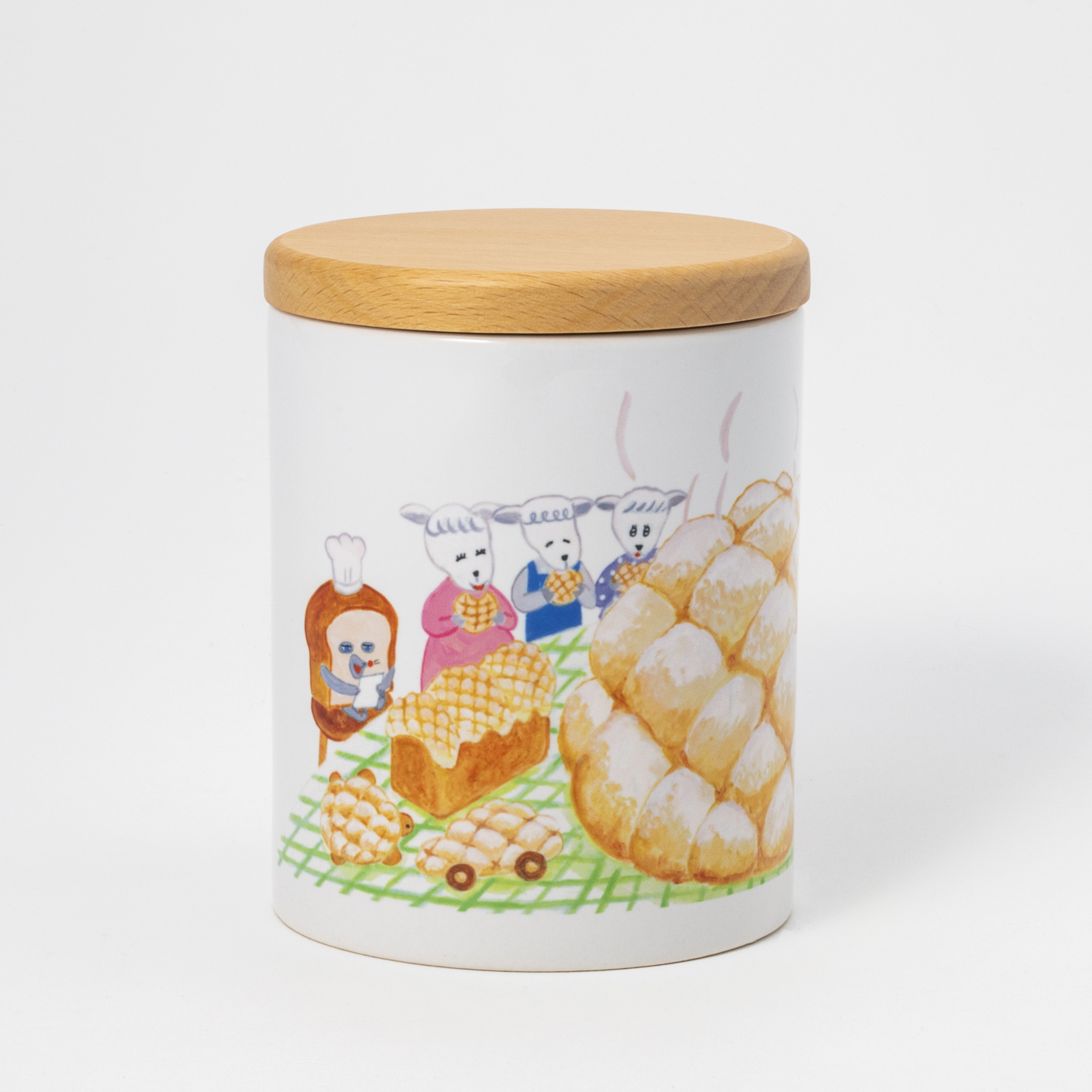 パンどろぼう 木蓋つきキャニスター