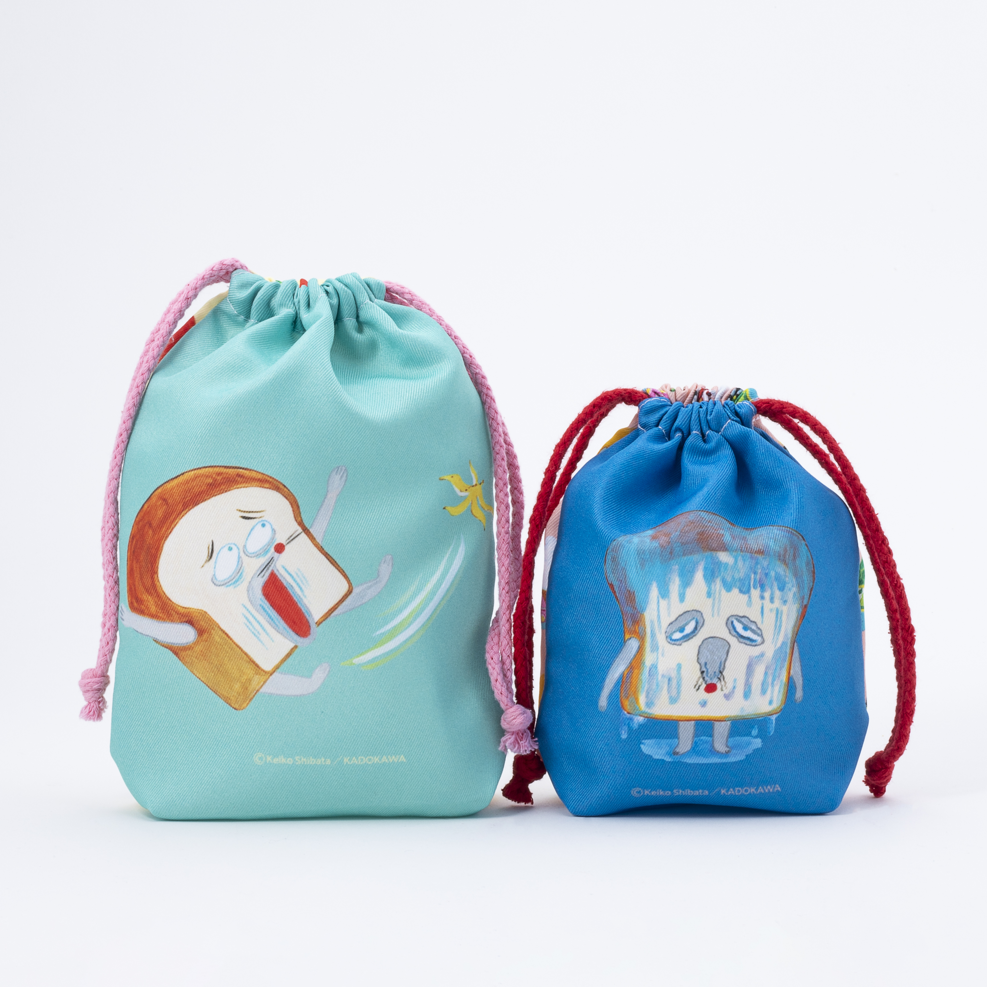 パンどろぼう　マチつき巾着2個セット