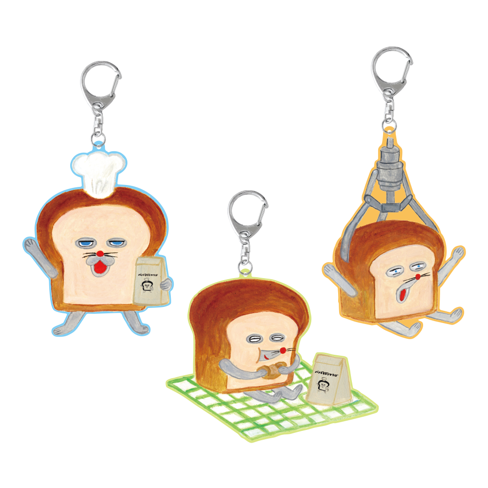 パンどろぼうひろば ラバーバッグチャーム